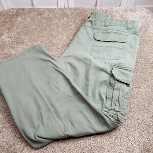 RedHead Brand Co Men Cargo Pants 44x34 Olive Green Straight Leg Outdoor Workwear